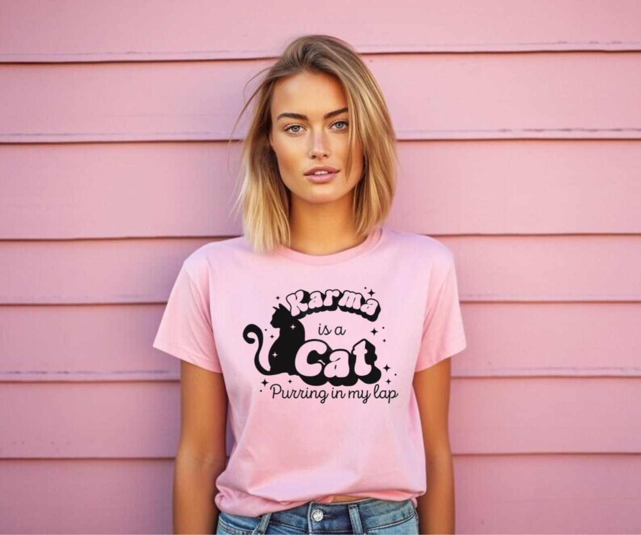 Karma is a Cat - Tee’s & sweatshirts Unisex All Sizes