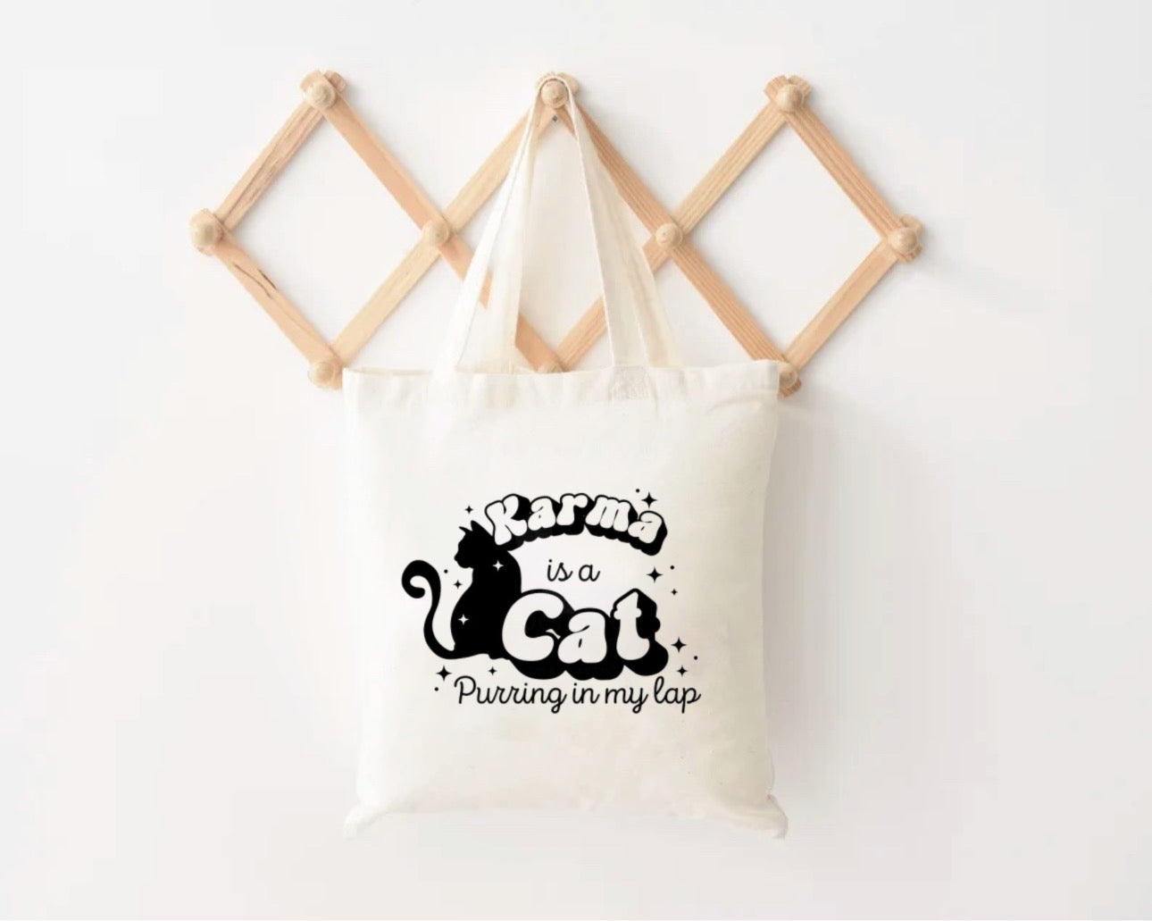 Karma is a Cat - Tote Bag