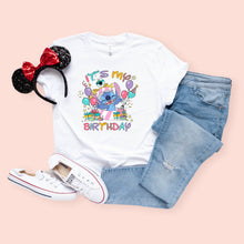 Load image into Gallery viewer, Stitch Birthday Tee - T-Shirt Unisex All Sizes
