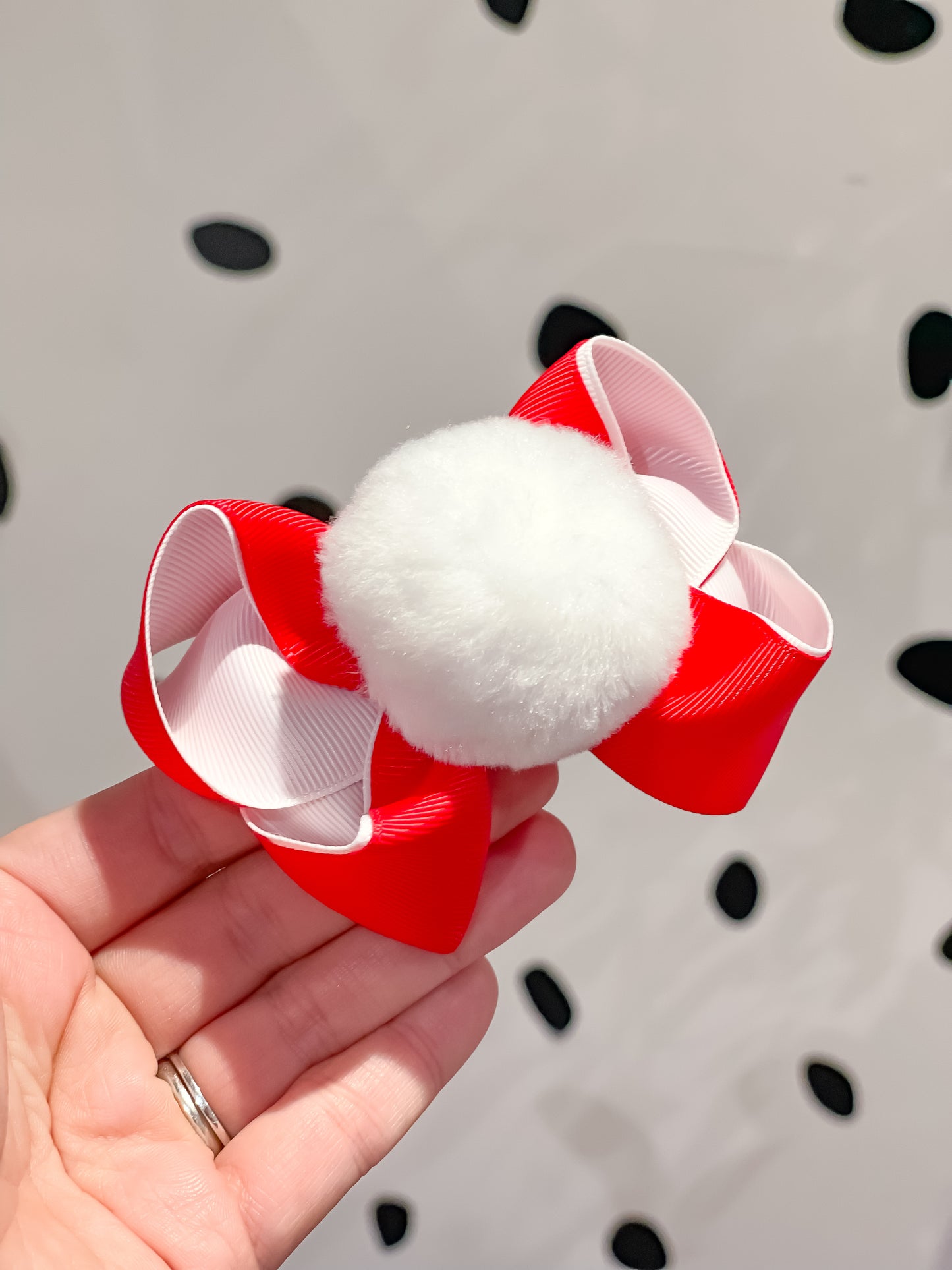 Santa XL Pom Pom large boutique bows