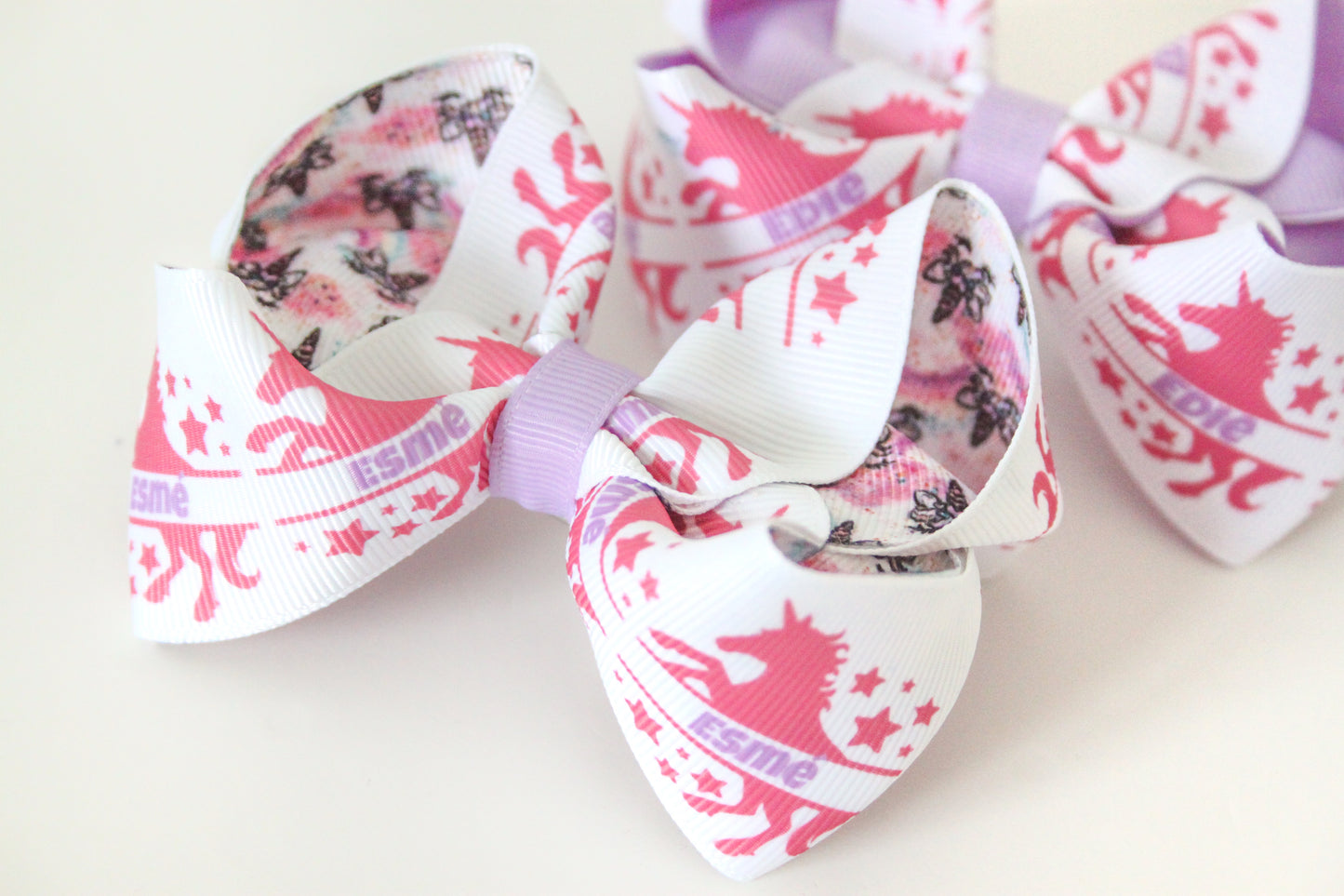 Personalised Unicorn Bows