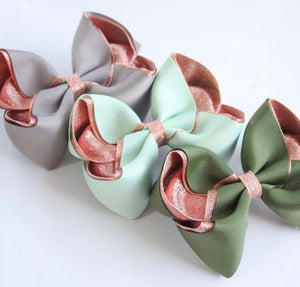 Metallic Lined Large Boutique Bows - All Colours