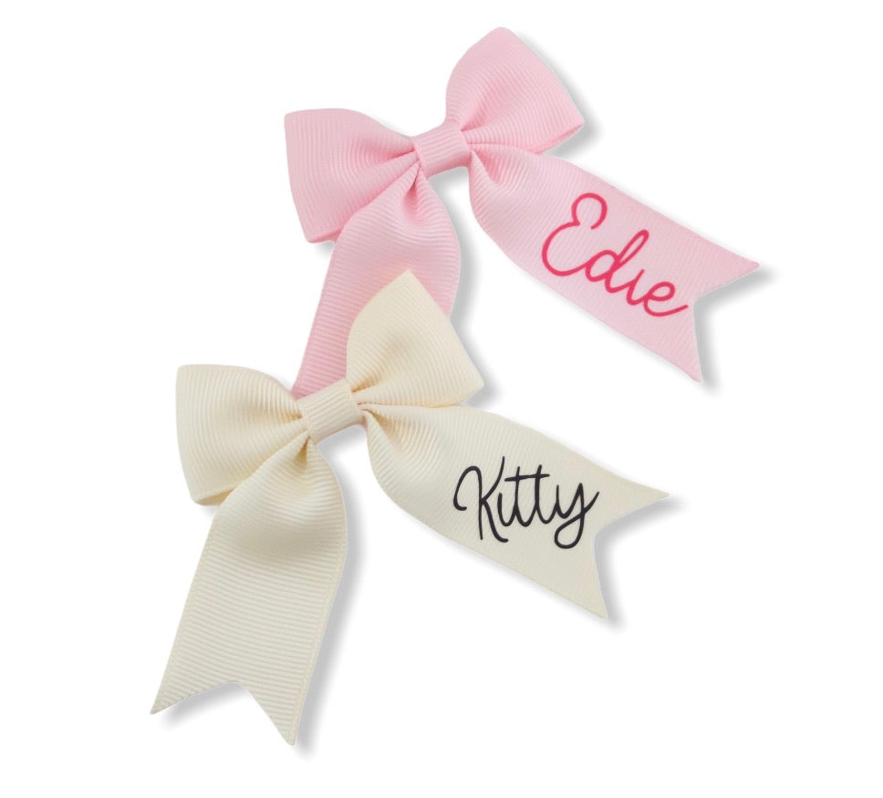 Personalised Mini Ponytail Bow