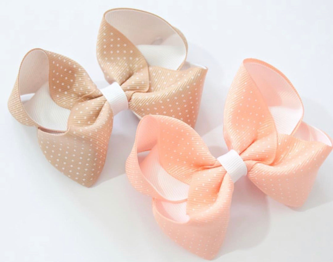 Polka Dot Large Boutique Bows