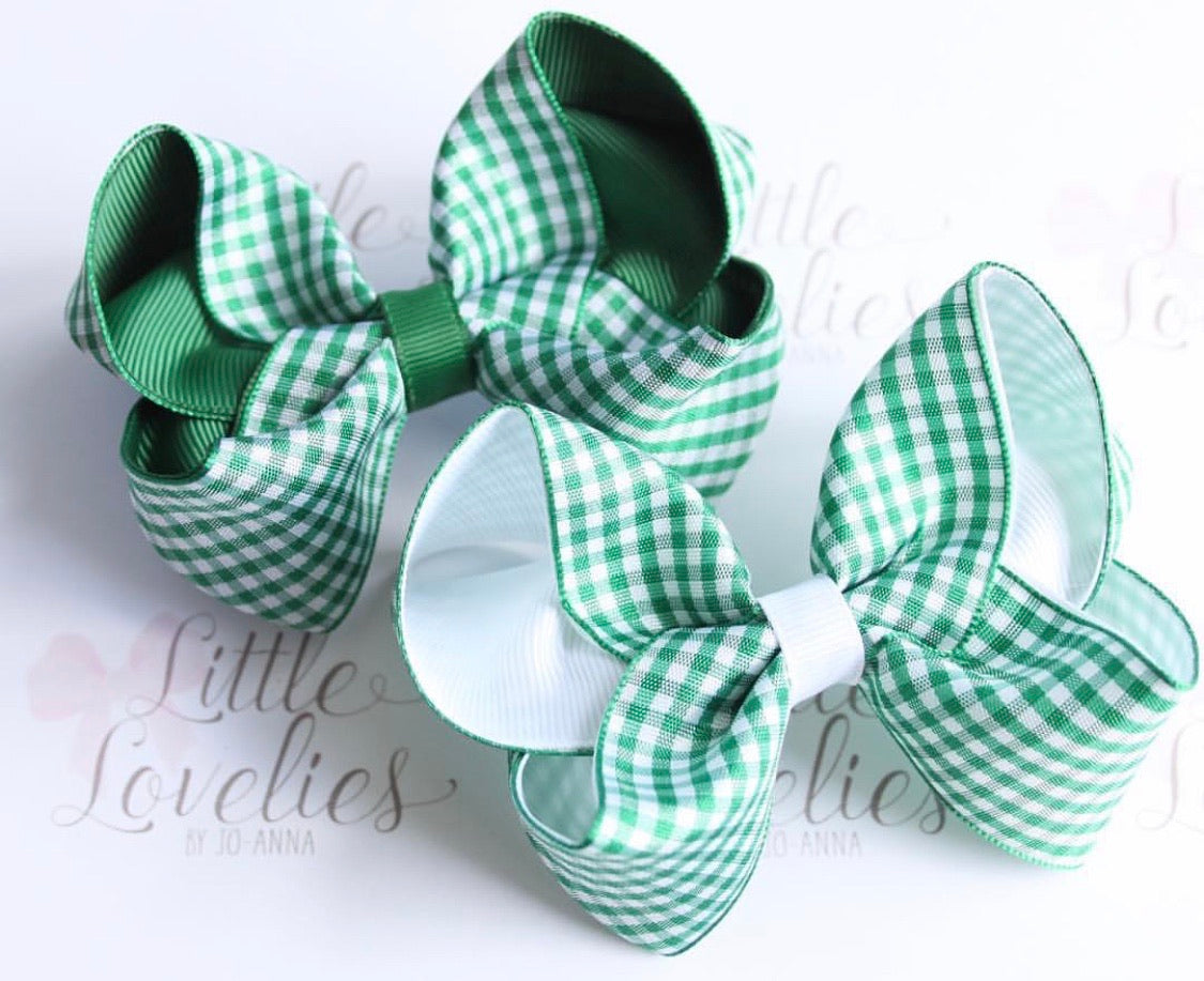 Gingham Large Boutique Bows