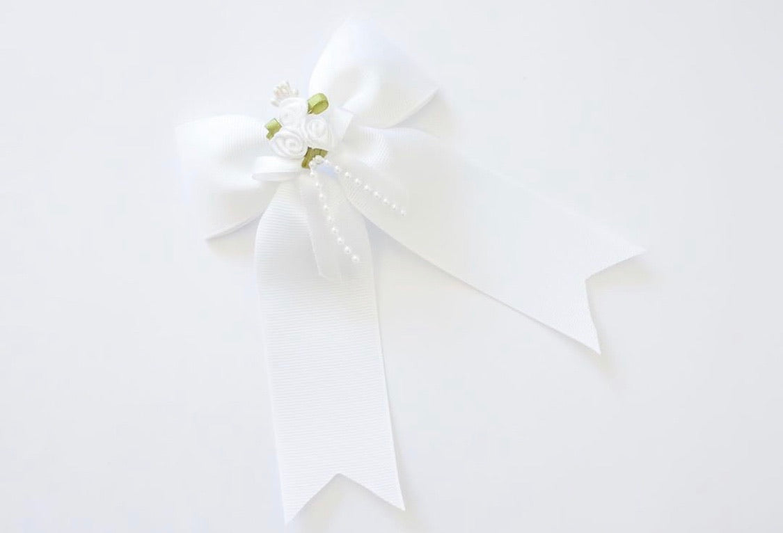 Rose Bouquet Ponytail Bow