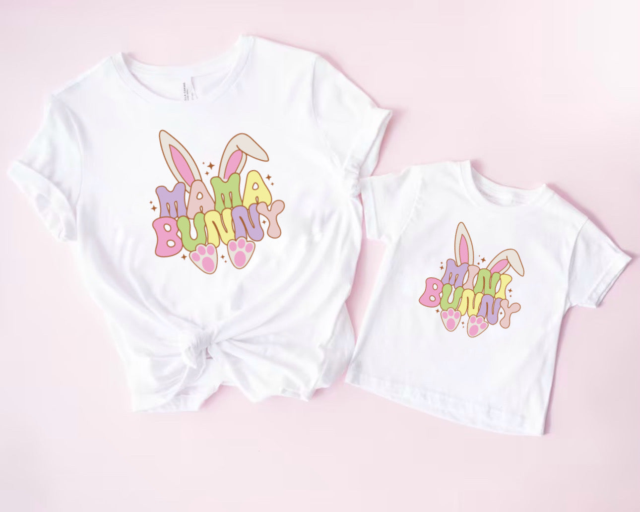 Mama Bunny & Mini Bunny - T-Shirt Unisex All Sizes