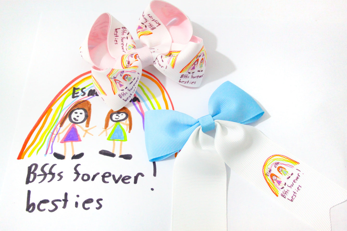 'Artwork’ large ponytail bow