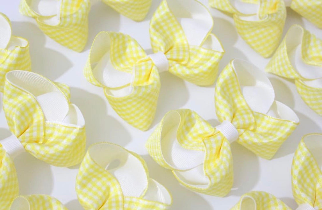 Gingham Large Boutique Bows