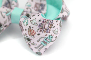'Girls Are The Future' Large Boutique Bow