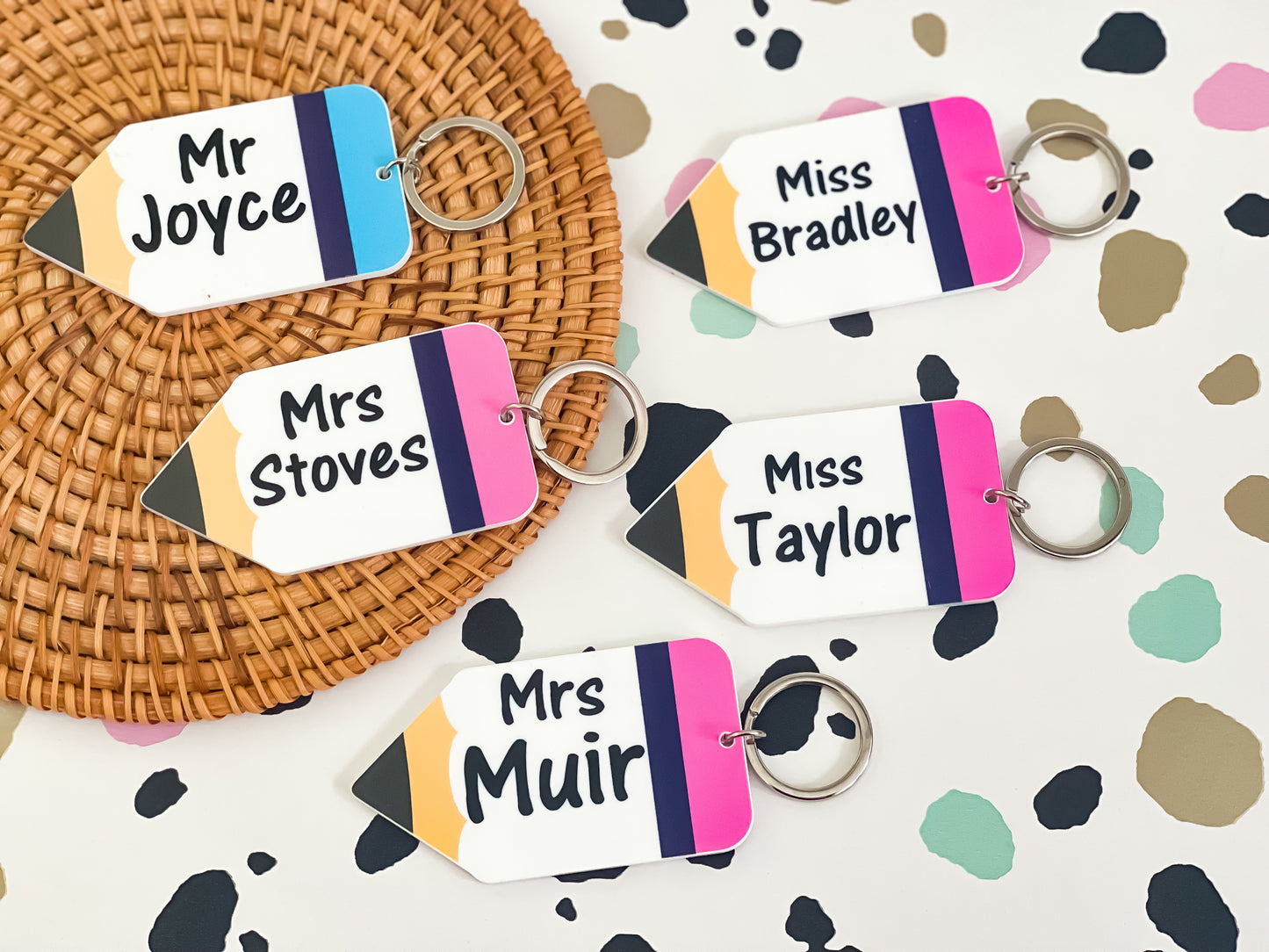 Personalised Pencil Keyrings