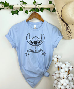 Stitch - Weird but Cute - Tee’s & sweatshirts Unisex All Sizes (Copy)