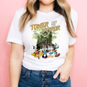 Tower of Terror/Mickey & friends - T-Shirt Unisex All Sizes