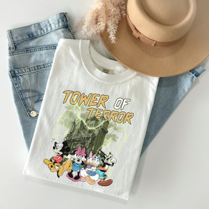 Tower of Terror/Mickey & friends - T-Shirt Unisex All Sizes