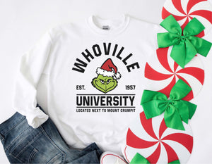 Whoville University  - Tee’s & sweatshirts Unisex All Sizes