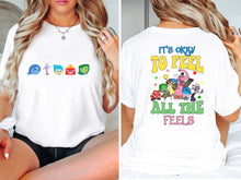 Load image into Gallery viewer, Inside Out / Feel all the feels - T-Shirt Unisex All Sizes
