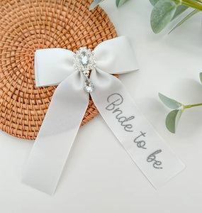 Bride to Be *Personalised* - Ponytail Bow