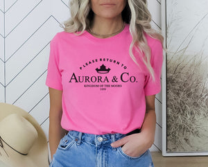 ‘Please Return to - Aurora’ Tee’s & sweatshirts Unisex All Sizes