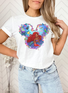 Mermaid/Mouse T-Shirt Unisex All Sizes