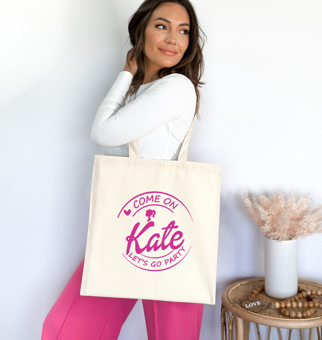 Personalised ‘Come on Barbie’  Tote Bag