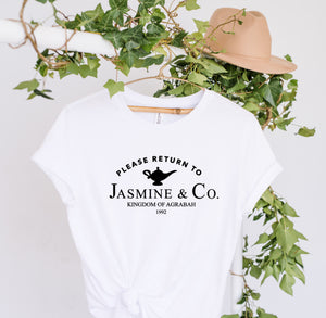 ‘Please Return to - Jasmine’ Tee’s & sweatshirts Unisex All Sizes