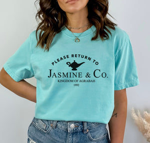 ‘Please Return to - Jasmine’ Tee’s & sweatshirts Unisex All Sizes