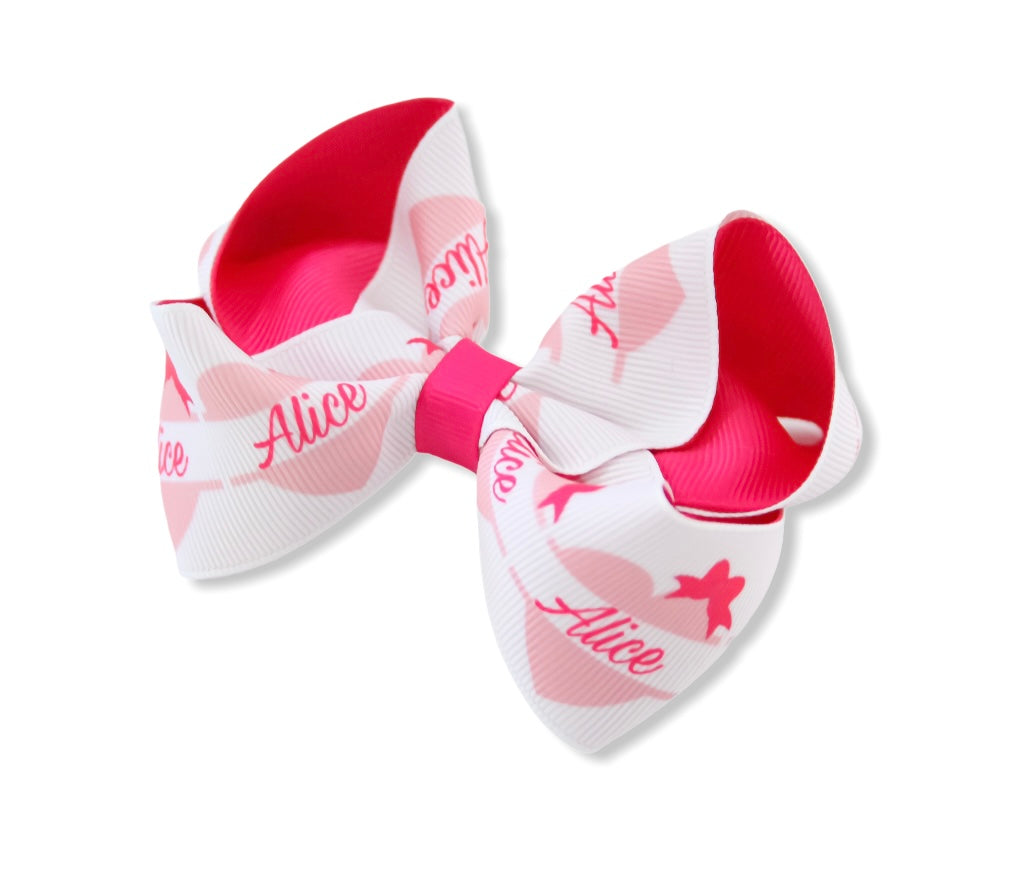 Personalised Heart Bows - all sizes