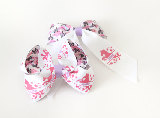 Personalised Unicorn Bows