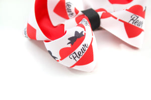 Personalised Heart Bows - all sizes