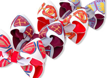 Load image into Gallery viewer, Football Club Bows (all sizes)
