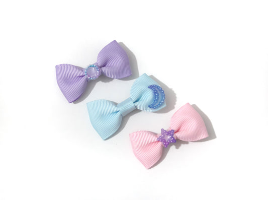 Galaxy pearl mini bow set