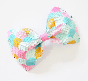 Reversible Sequin XL Pinch Bow