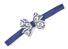 Load image into Gallery viewer, Lace Double Pinch Bows - Clips and headbands
