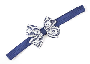 Lace Double Pinch Bows - Clips and headbands