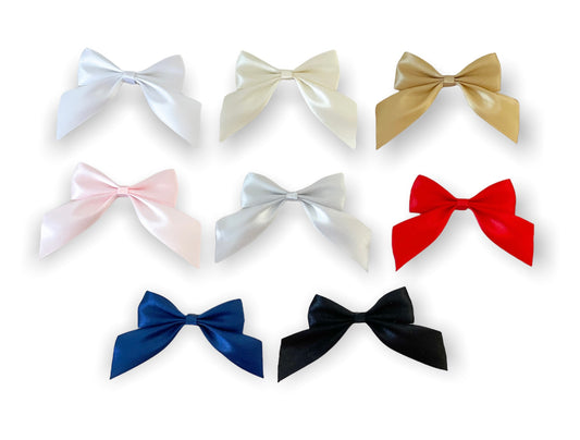 Set of 8 Satin Ponytail Bows
