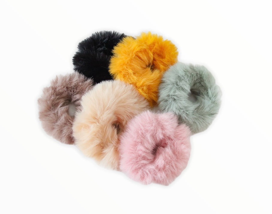 Faux fur Scrunchies
