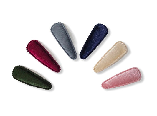 Velvet Snap Clips