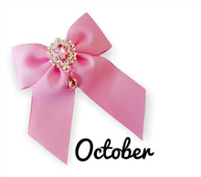 Load image into Gallery viewer, Birthstone Bows/Coloured Gemstone Bows
