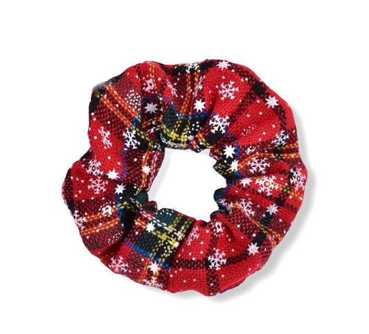 Christmas Tartan Scrunchies