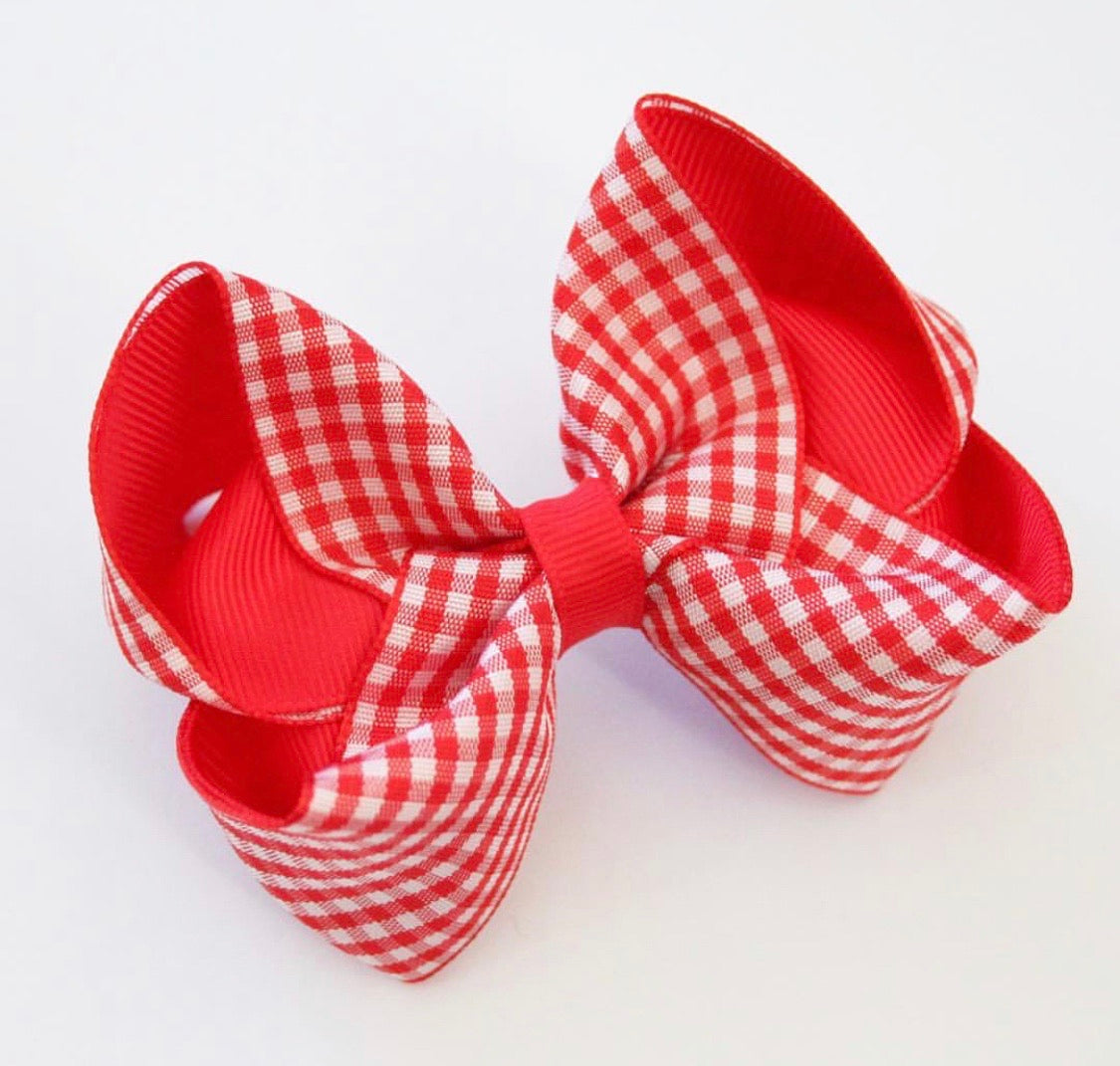 Gingham Large Boutique Bows
