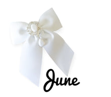 Load image into Gallery viewer, Birthstone Bows/Coloured Gemstone Bows
