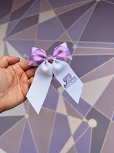 Load image into Gallery viewer, Meet me at the purple wall hair bow

