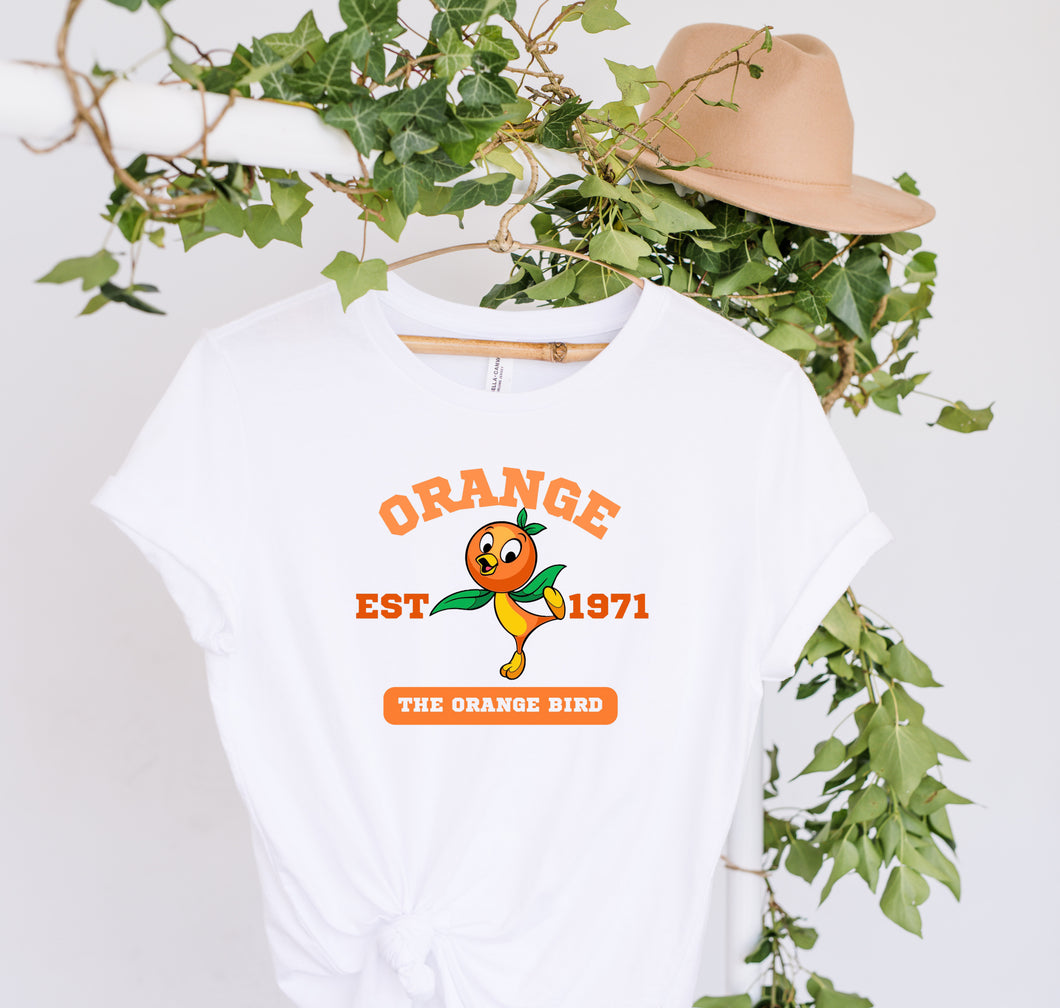 Orange Bird T-Shirt Unisex All Sizes