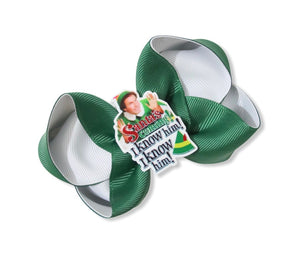 ‘Santa I know him’ Large Boutique Bow