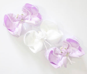 Rose Bouquet Lace Large Boutique Bows