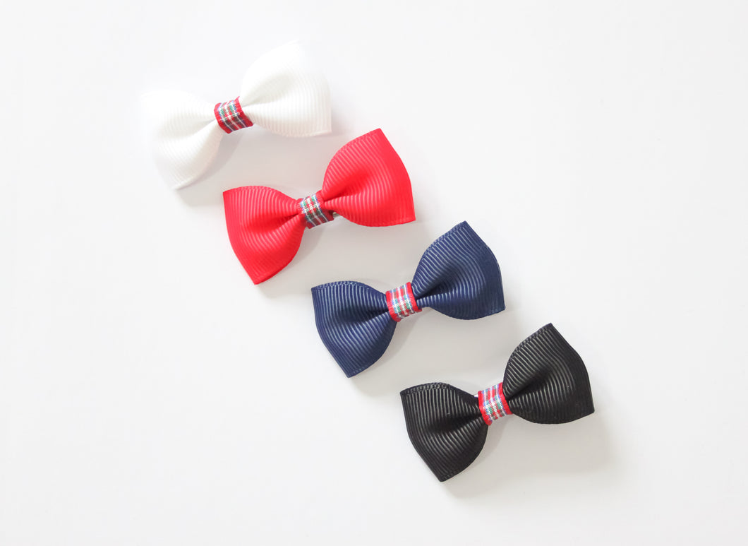 'A Touch Of Tartan' Mini Bows - Clips and Headbands