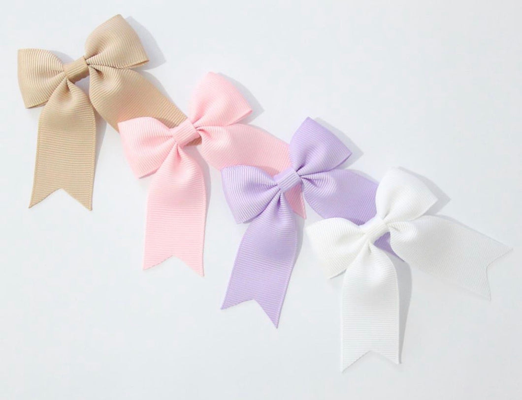 Mini Ponytail Bow Clips