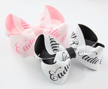 Load image into Gallery viewer, Personalised Large Boutique Bows - all fonts
