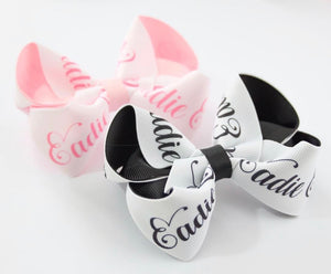 Personalised Large Boutique Bows - all fonts