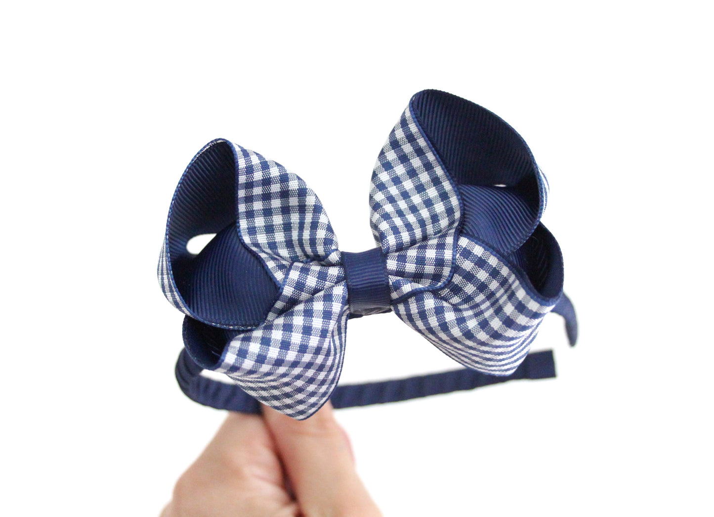Gingham Large Boutique Bows